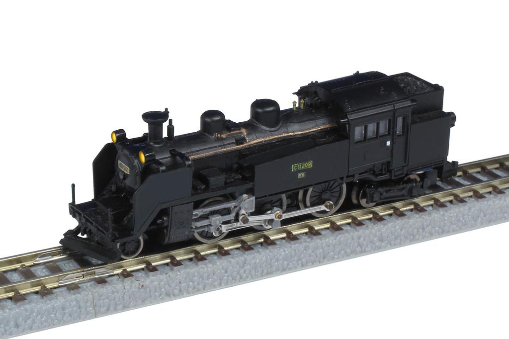 Z Gauge JNR C11 209 Hokkaido 2 Light Type Railway Model Steam Locomotive T019-8 No.