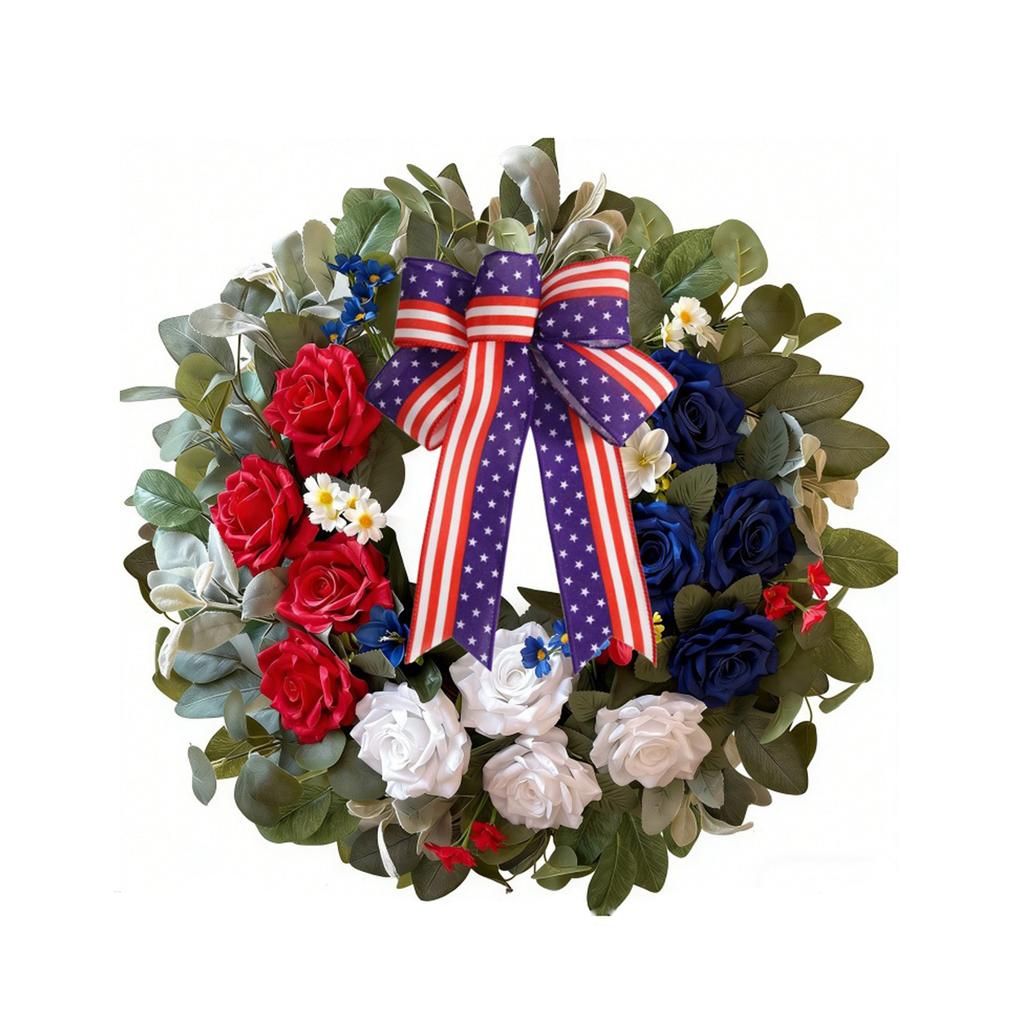 Wreath – Independence Day Holiday Decoration, Front Door Hanging Ornament, And Decorative Arrangement