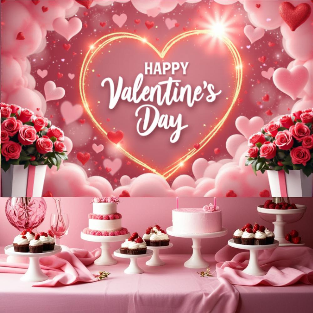 Party Supplies Large-size Decorations Banner Lightweight Valentine’s Decor For Valentine’s Day Gift Celebration