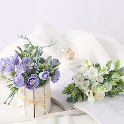 Fake Flower Fashion Non-fading Faux Silk Artificial Flower Home Party Fake Attractive Artificial Rose Faux Rose Flower Living Room Supply