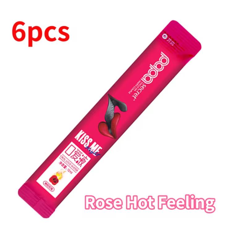 6pcs Oral Sex Water Liquid Edible Lubricant Strawberry Peach Flavor Ice Fire Lubricants Sex Toys for Women Men Couples Sex Shop