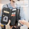 For Samsung Galaxy A55 A35 A25 5G (2025) Wallet Case, Durable PU Leather Magnetic Flip Strap Wristlet Zipper Card Holder Cover