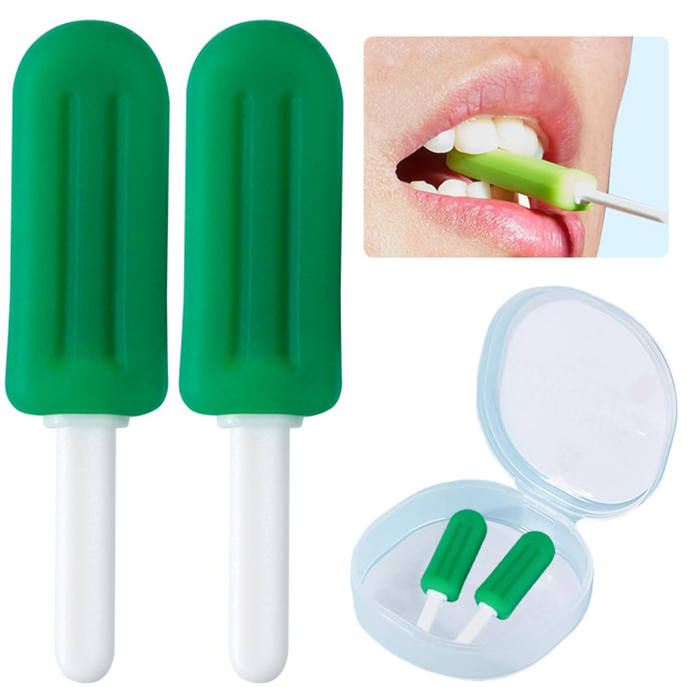 Bowiemall 2 Stück Aligner-Schienen Seater Kautschuk Silikon Für Kauer Kieferorthopädie Invisalign Aligner In Minzgrüner Farbe Mit Etui