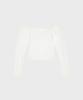 Alkialka Heart-Neck Long Sleeve (White)