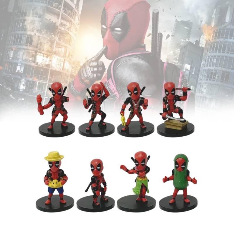 Character Deadpool Model Toys Cute Cartoon Living Room Tabletop Decor Dolls