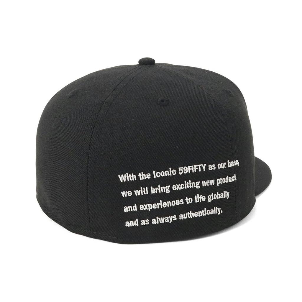 Cap 59FIFTY CLASSICNE Black 7 5950 CLASSIC NE REAR EMB BLK 14388871 NER36C5965 [New Era] 3/8
