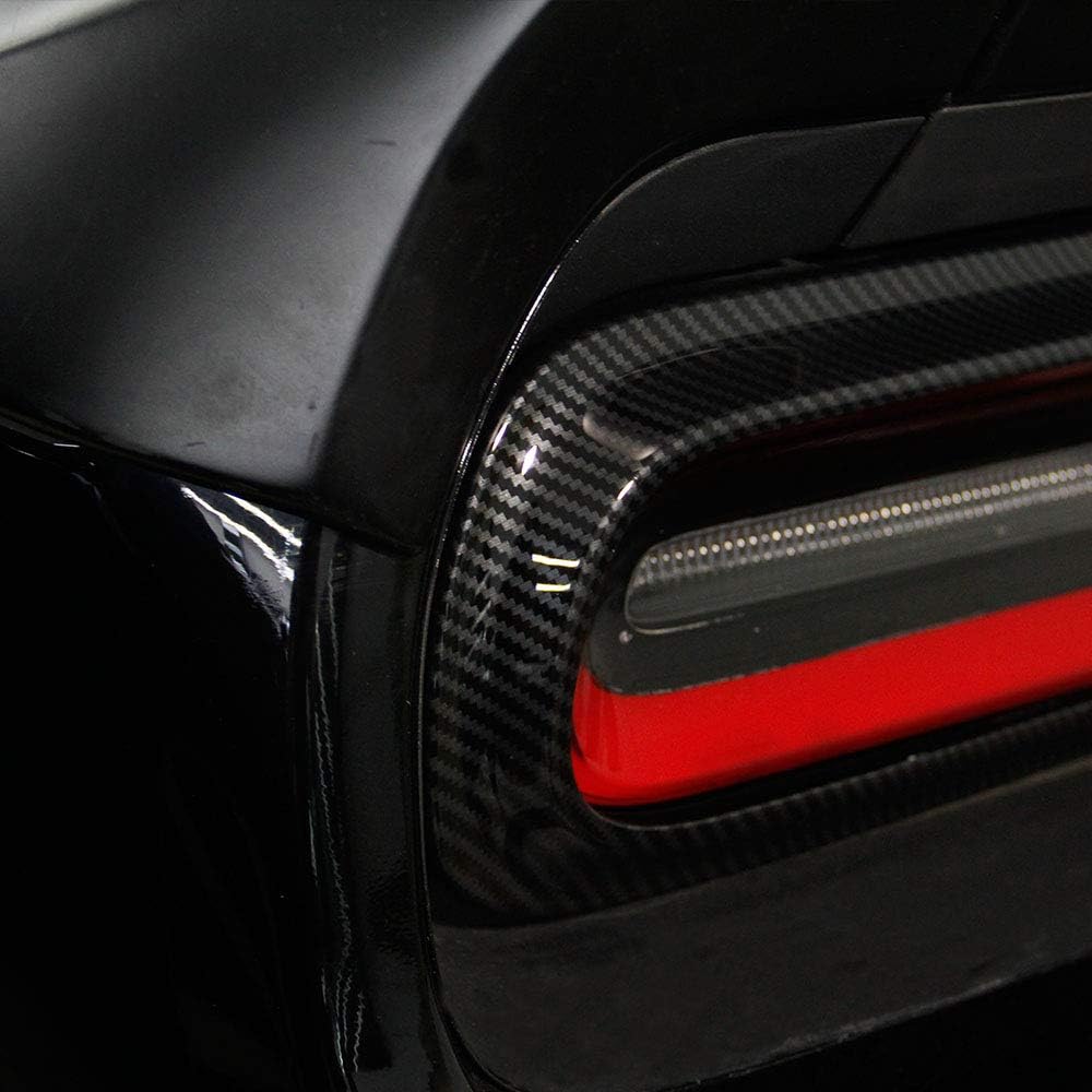 Fit for Challenger Taillight Cover Trim Carbon Fiber Accessories for Dodge Challenger 2015-2023
