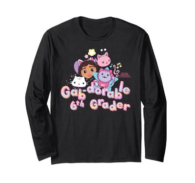 DreamWorks Dollhouse 6th Grade Long Sleeve Gabby's T-Shirt