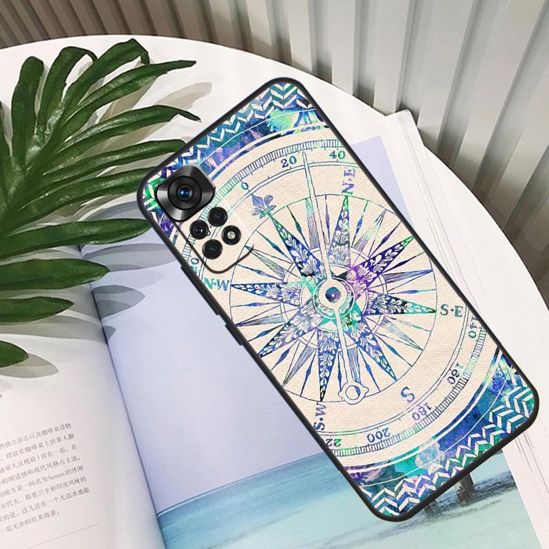 Compass Funda For Xiaomi Redmi Note 14 13 10 11 12 15 Pro Plus Case For Redmi 15C 14C 10C 12C 13C 15