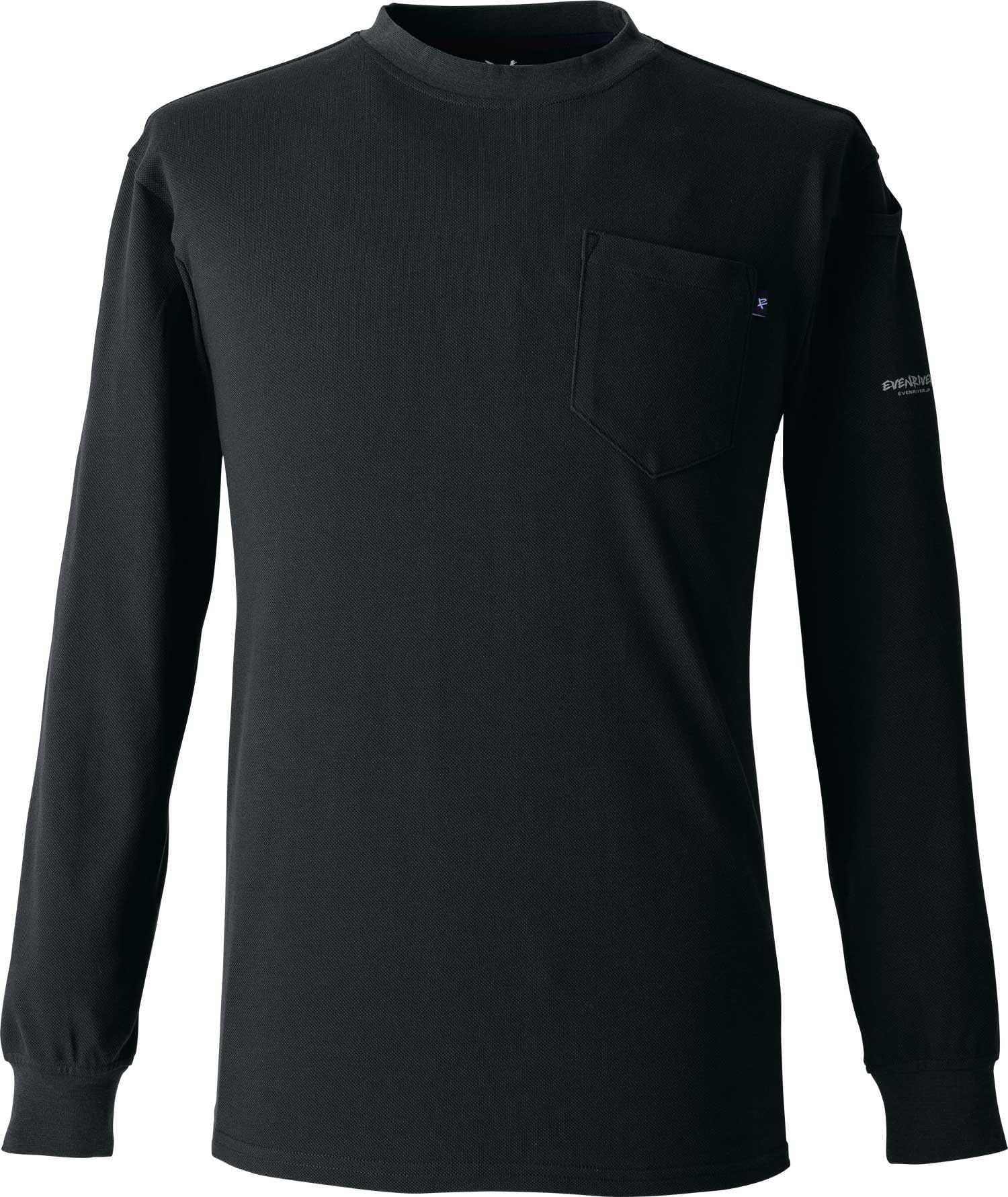 EVEN RIVER Heavyweight Long T-Shirt, Spring/Summer, Black, NRS106 05, Size L