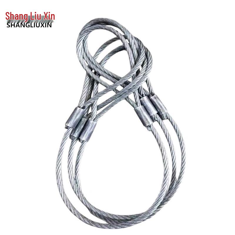 Galvanized Pressed Double Loop Wire Rope Sling