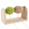 Wooden Yarn Holder Wood Horizontal Ribbon Storage Rack Portable Yarn Ball Crochet Holder For Crochet, Weaving, Sewing