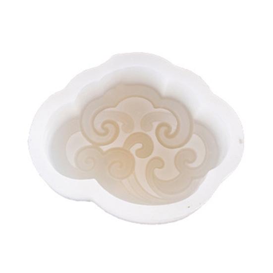 Auspicious Cloud Mooncake Silicone Mold for Peach Mountain Mooncake Mung Bean Cake Chinese Dessert Mold Japanese Wagashi Chocolate Baking Tool