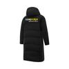 Li Ning Hot Pot Down Jacket Series Zipper Logo Hooded Long Sleeve Down Coat Men Outerwear Standard-Black AYMU477-1
