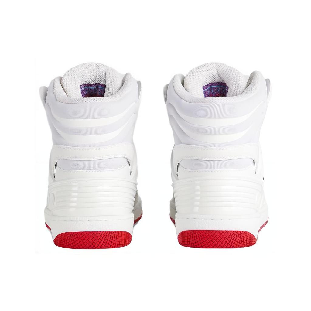 Gucci Wmns Basket Sneaker High 'White Demetra Red' Women's 676111 2SHG0 9076
