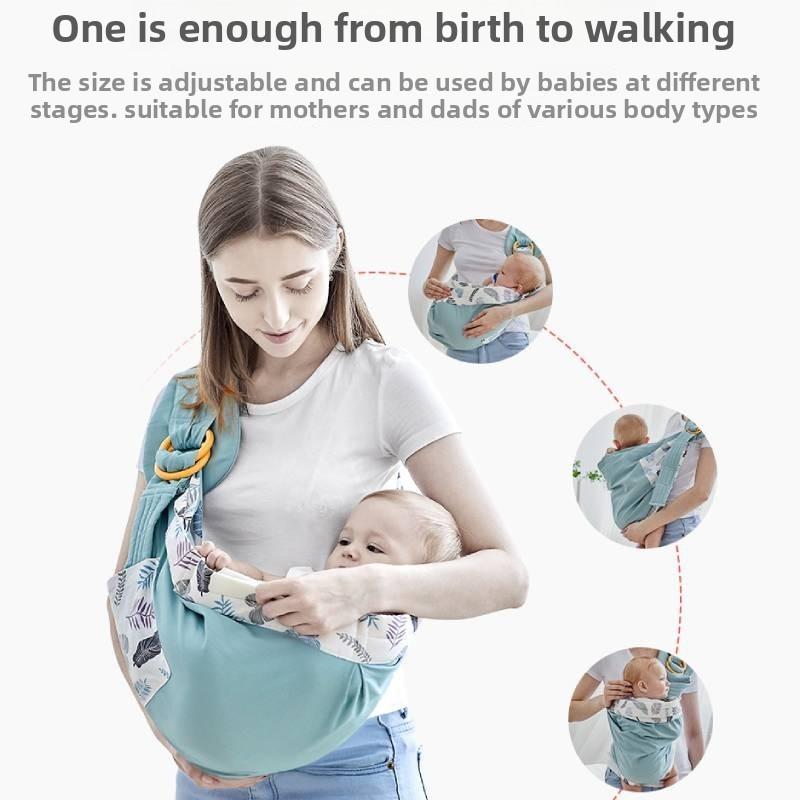 Baby Wrap Carrier With Adjustable Single Shoulder Strap For Infant And Toddler Use
