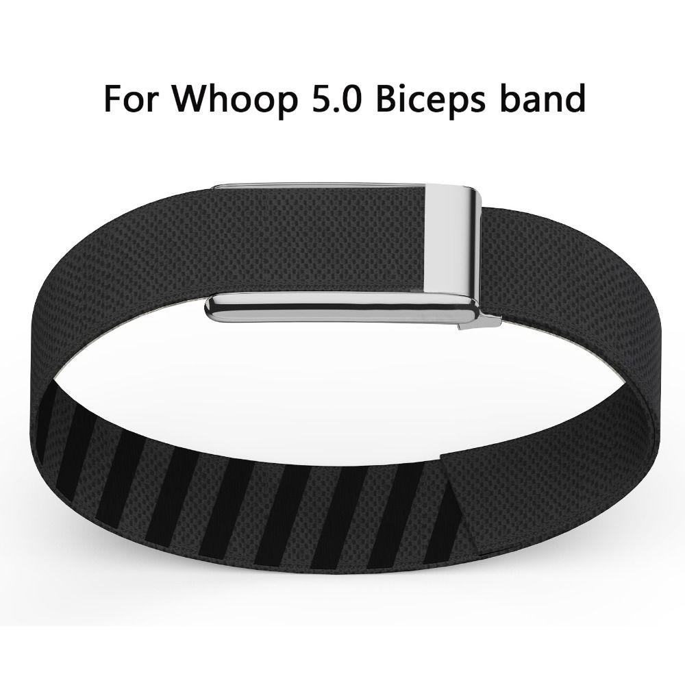 Adjustable Elastic Bicep Band Replacement Breathable Nylon Sport Band Cozy Sweat Resistant for Whoop 5.0 One/Peak/Life(MG)
