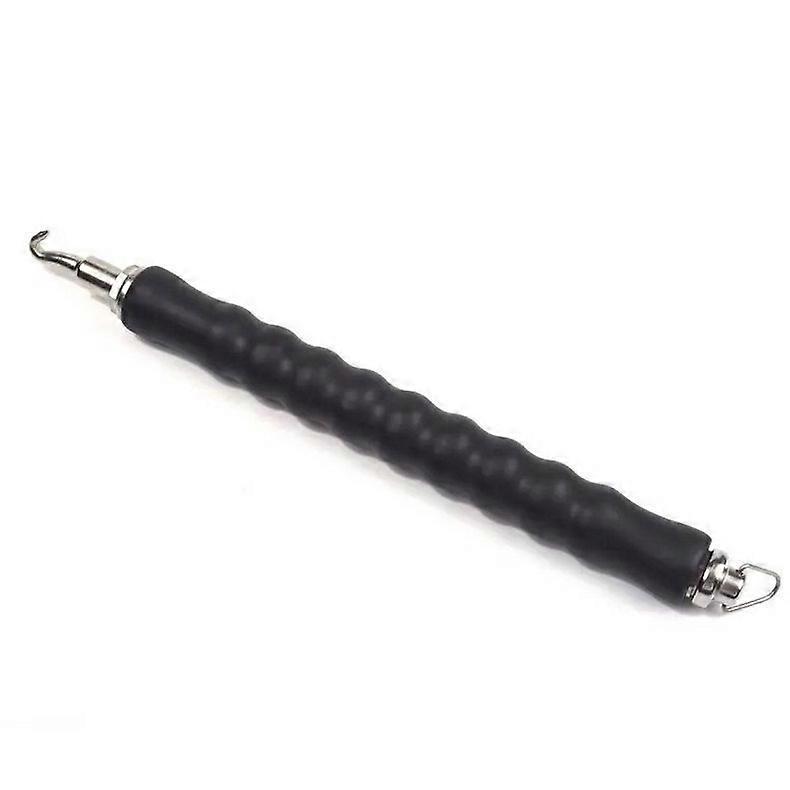 Rebar Hook Rebar Wire Twister Semi-Automatic Retractable Steel Hook Reinforcement Tying Tool with Soft Handle(Black)(1pcs)