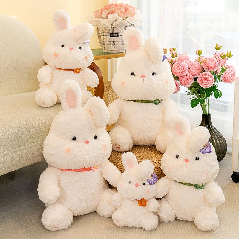 Cute Little White Rabbit Plush Toy Little Rabbit 8 Inch Boutique Doll Girl Comforting Doll Children Gift