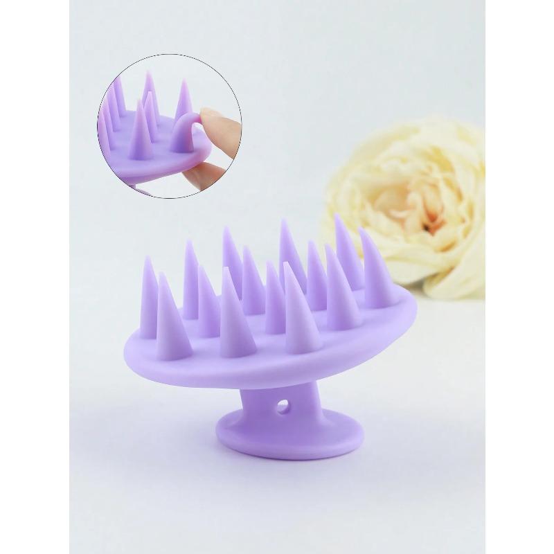1 buc Perie de șampon din silicon Perie de masaj corporală Perie de baie de duș Instrument de coafură pentru salon Pieptene de masaj al scalpului Pieptene de spălat păr