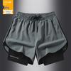 Men's Plus Size Quick-Dry Sports Shorts - Summer Casual Loose Fit for Running & Fitness