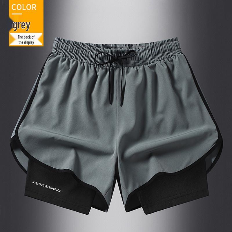 Men's Plus Size Quick-Dry Sports Shorts - Summer Casual Loose Fit for Running & Fitness