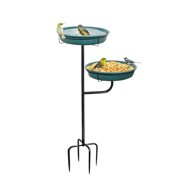 

Durable Metal Bird Water Dish And Bathing Container For Outdoor Use With Simple Maintenance зелёный