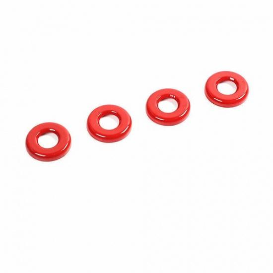 Car Inner Door Lock Down Bolt Ring For Jeep Patriot Compass 2011-2016 Bright Red