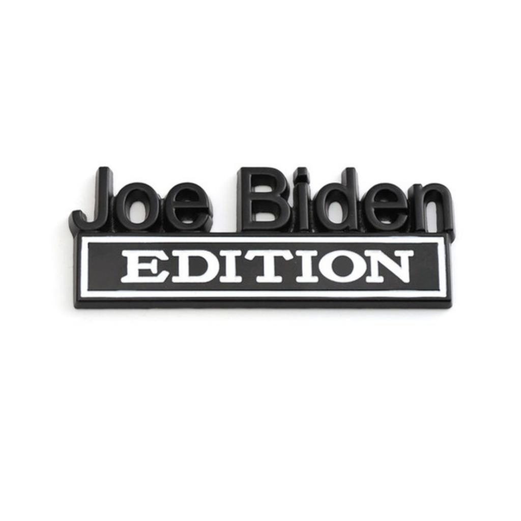 1Pc 3D Metal Joe Biden Edition Logo Car Front Grille Badge Side Fender Rear Trunk Emblem Sticker Decal