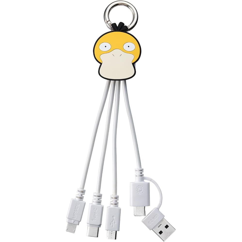 

Pokmon Multi Cable 2 Psyduck 2-in-1 Charging and Data Transfer Cable 1.2m