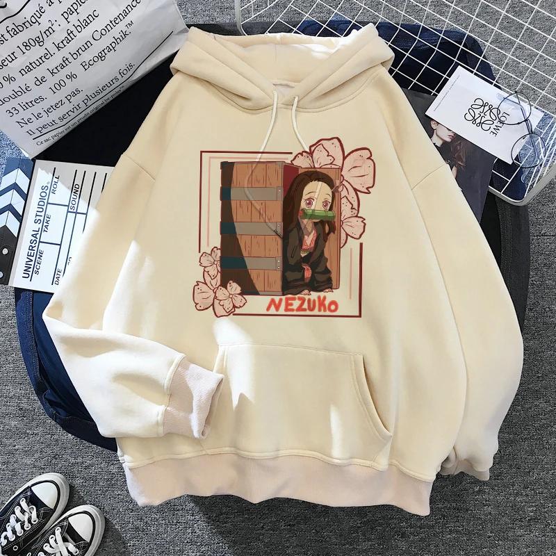 Kimetsu No Yaiba Manga Demon Slayer Hoodie Harajuku Japanese Animation Kawaii Sweatshirt Animation Tanjiro Kamado Nezuko