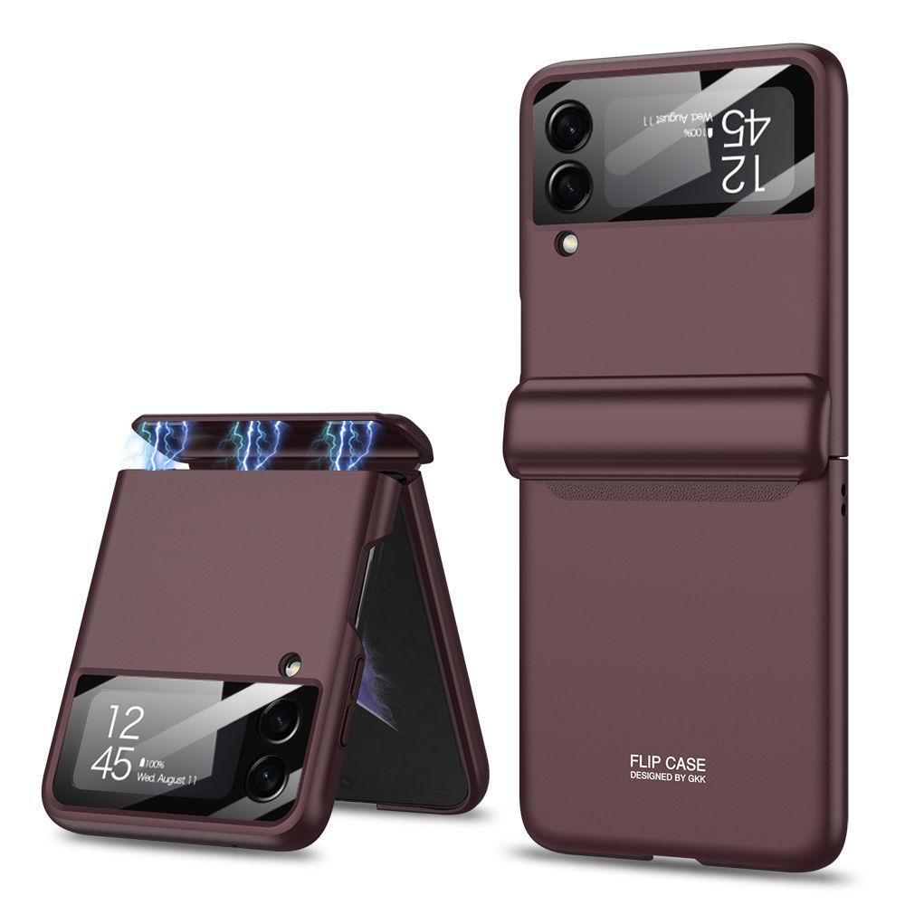 Per Samsung Galaxy Z Flip 4 Custodia Magnetica con Cerniera con Pellicola Protettiva per Schermo Copertura Opaca Antiurto All-inclusive