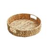 Handwoven and Gourd Grass Storage Basket - Natural Woven Tray for Desk, Snacks and Clutter Organization