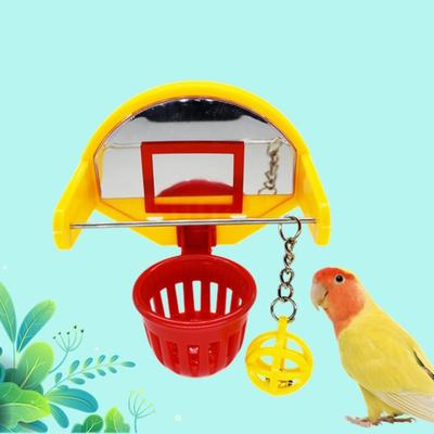 Papageien Vogelspielzeug Mini Basketballkorb Korb Papageien Intelligenz Puzzlespiel Kauspielzeug Haustier Trainingsgerät