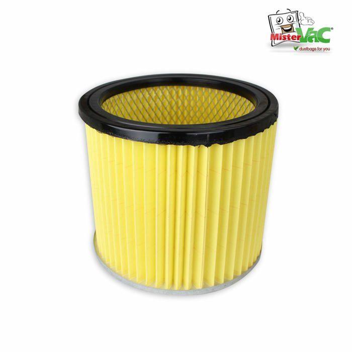 Filtre - MisterVac - Thomas Inox 1420 - Cartouche filtrante d'origine - 500 g - 20 x 20 x 18 cm