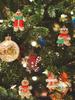 12Pcs Christmas Gingerbread Man Ornaments Cute Gingerbread Figure Hanging Decorations DIY Festive Xmas Tree Decor for Home&Party