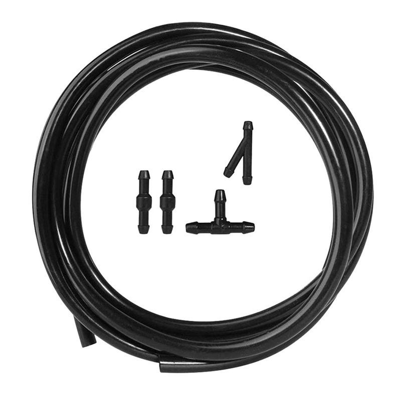 AC34-Universal 2M Windshield Washer Nozzle Hose Tube Pipe With Connector T Y Straight For Front Window Headlight Pump