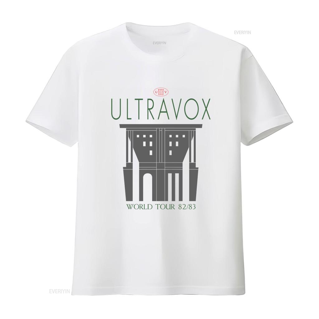 Vintage 1982 1983 Ultravox Světové turné Koncertní tričko Melírovaná šedá M L 80. léta New Wave Synthpopová kapela Merch vintage Vyprané pánské