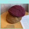 Vintage Color Solid Hat Women Polyester Material Sun Protection Fit Adjustable