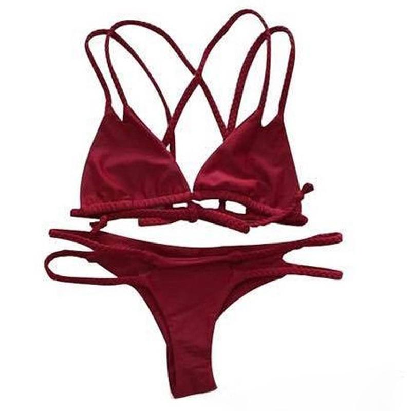 Set Bikini di Qualità Premium Sexy da Donna Push Up Imbottito Costumi da Bagno Brasiliani Per Amanti della Spiaggia