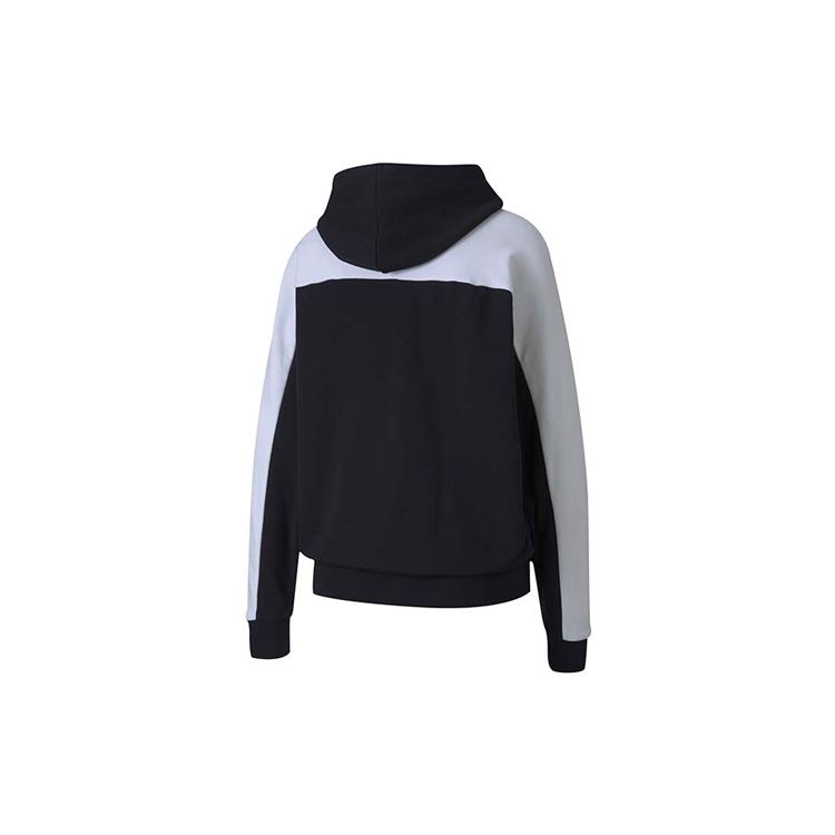 Puma Color Block Casual Hoodie Women Tops Black 597447-01