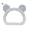 Durable Chew Toy Silicone Bear Teether for Babies, Soothing Sore Gums Baby Textured Teething Toy, Ring 6-12 Months Infants