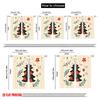 2pcs,2D Plane Printing Popular Curtains Christmas Tree Stars Festive Holidays (2) Polyester Fabric (without Rod) Festive Perfect