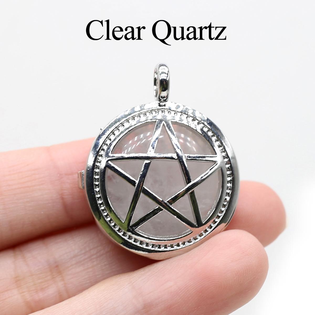 

1 шт. Подвеска в виде пентаграммы из натурального камня, подвески в виде кристалла бохо-опала и аметиста для самостоятельного изготовления ювелирных изделий, ожерелий, подарков на Рамадан 1Pc/2.6×3cm