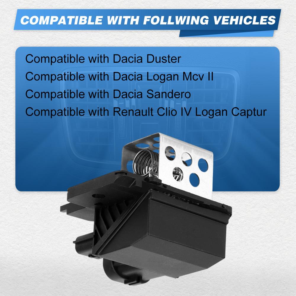 Radiator Fan Blower Motor Resistor for Dacia Logan Mcv II Duster Sandero Renault Clio IV Logan Captur 255509263R 255503792R