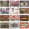 Hot Rod Garage Vintage Metal Sign Tin Sign Vintage  Decoration Plaque Home Wall Decor Bar Sign Home Decor Poster Drop Shipping