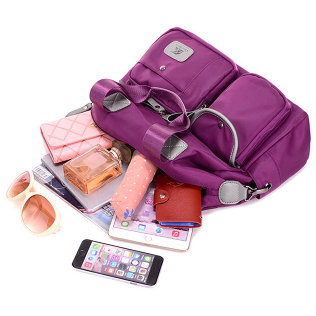 Bolso de Mano de Nailon para Mujer Bolso de Hombro Gran Capacidad Casual Bolso Cruzado