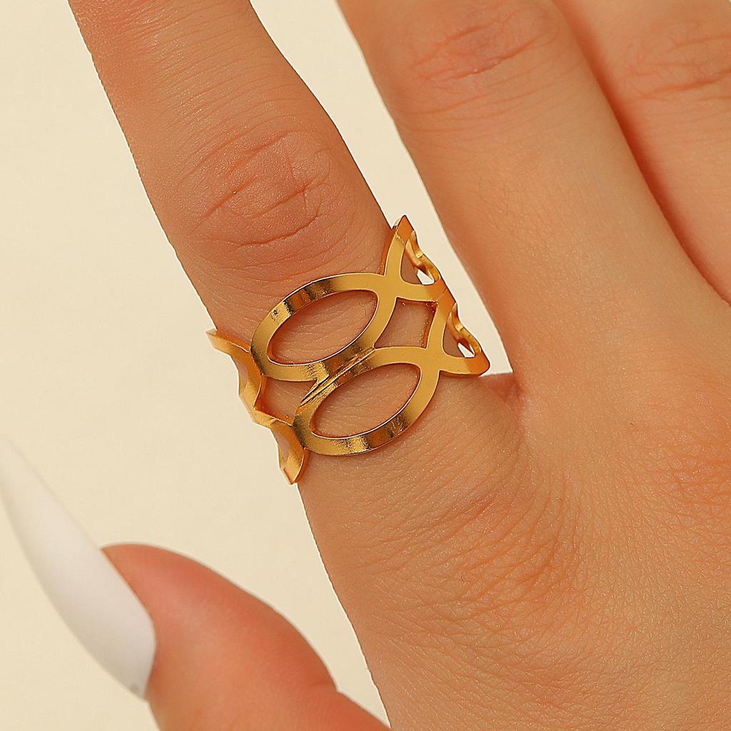 Bold Leopard Print Geometric Bangle & Ring Set - Adjustable Hand Jewelry for Women