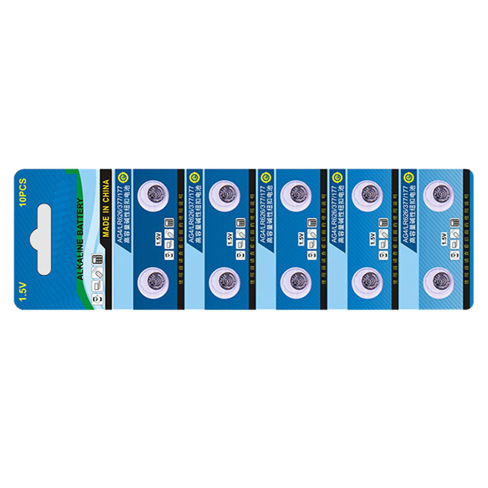 

Упаковка из 10/20 1,5 В AG4 LR626 щелочных батареек-таблеток, плоские батарейки 1,5 В, подходят для игрушек и пультов дистанционного управления, гаджетов A