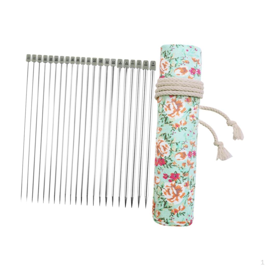 22x Knitting Pins Set 11 Pairs for Handmade DIY Carpet Hat Elephant